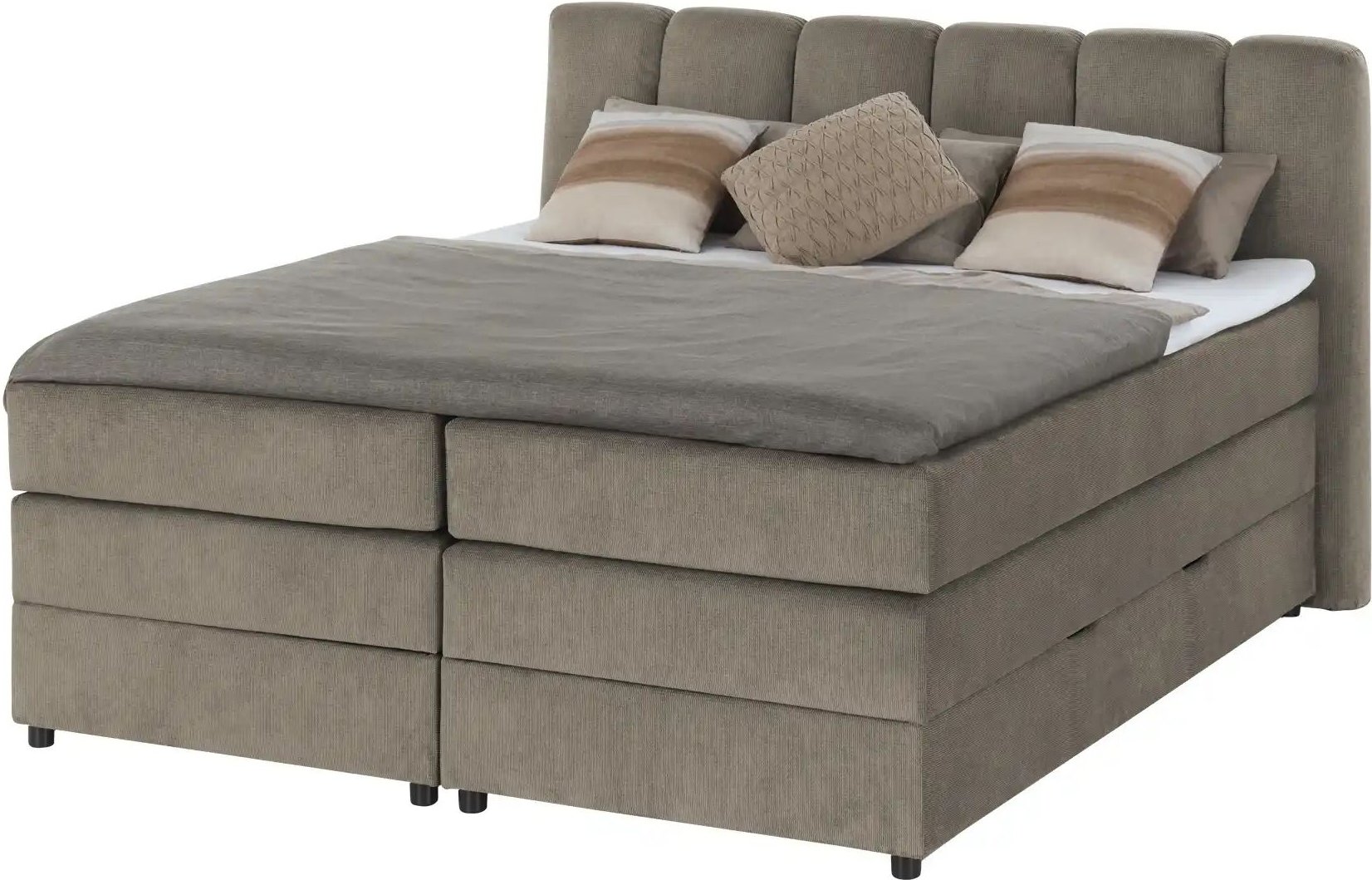 Boxspringbett mit Bettkasten Claire ¦ braun ¦ Maße (cm): B: 196 H: 115 Betten > Boxspringbetten - Höffner