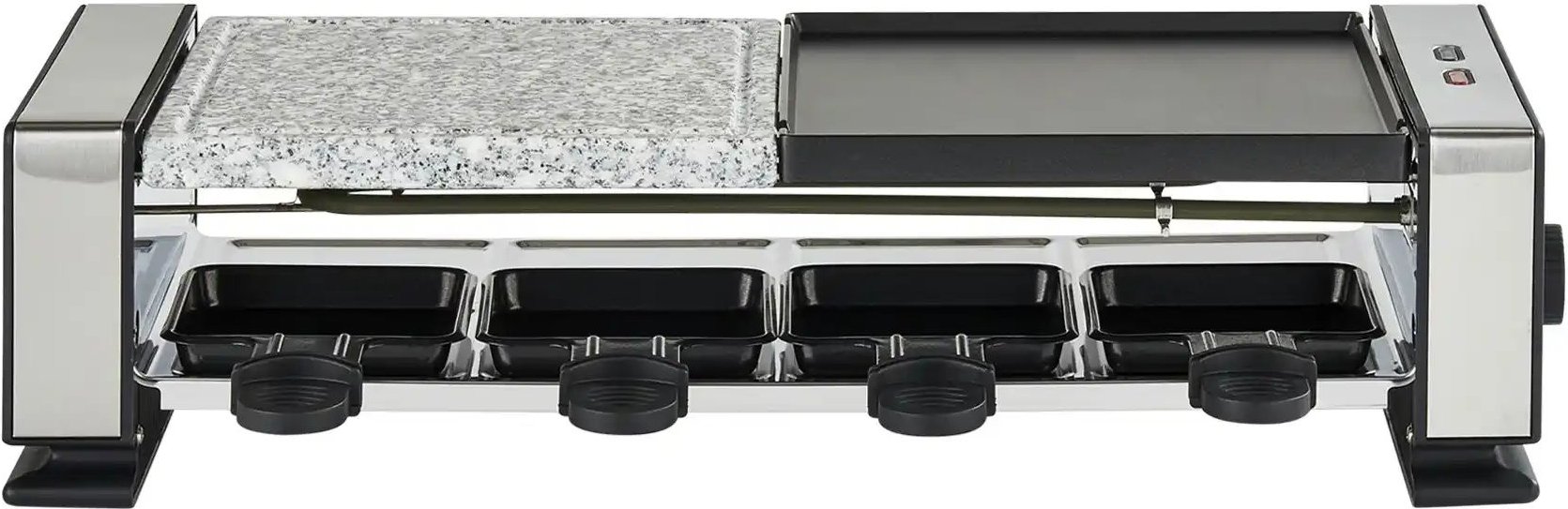 Thumbnail - KHG Raclette-Grill RG-1200G ¦ silber ¦ Maße (cm): B: 47 H: 12 T: 20.0 Elektrokleingeräte > Backen - Höffner