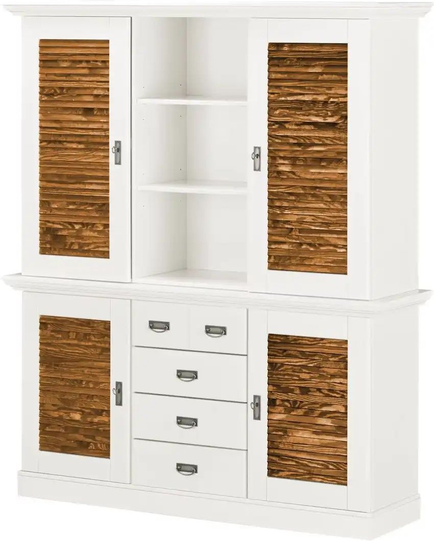 maison bleue Buffet Fancy ¦ weiß ¦ Maße (cm): B: 171,3 H: 202,1 T: 48.0 Schränke > Buffets - Höffner