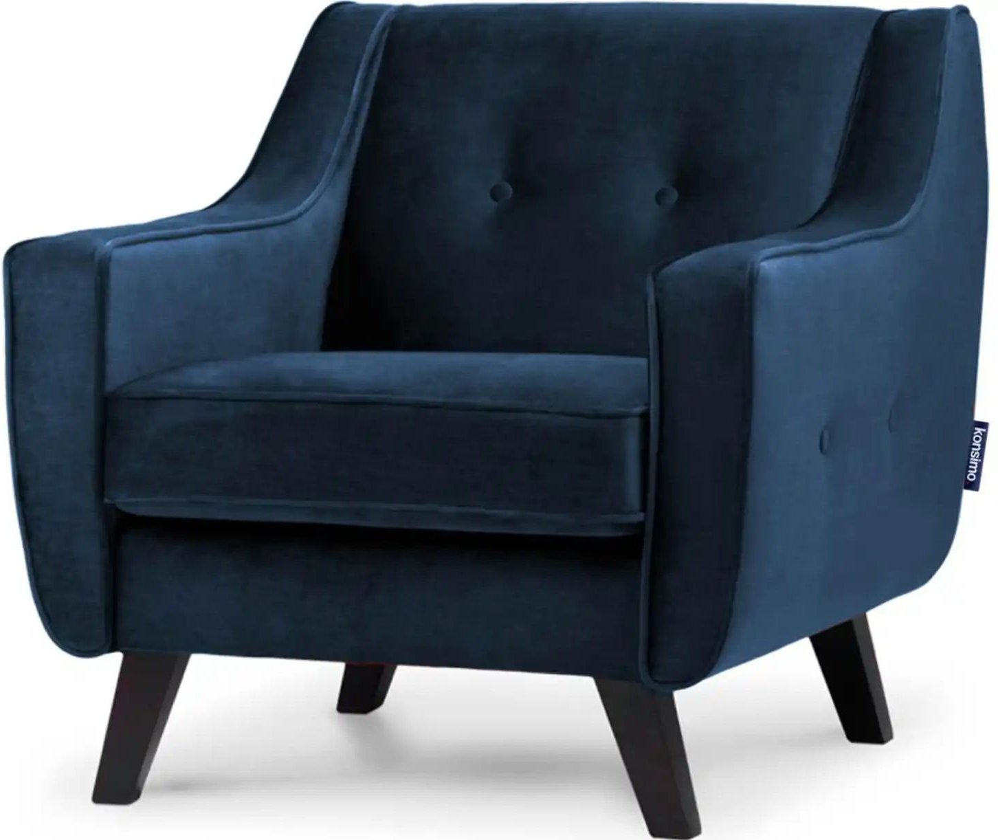 KONSIMO Sessel Terso ¦ blau ¦ Maße (cm): B: 84 H: 81 Polstermöbel > Sessel > Polstersessel - Höffner