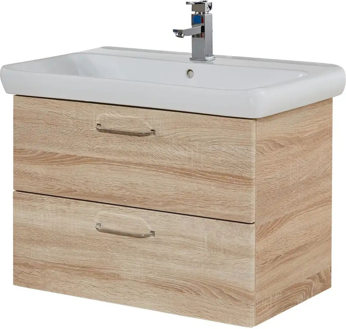 calmo2go Waschtischkombination Juba ¦ holzfarben ¦ Maße (cm): B: 80 H: 57 T: 49.0 Schränke > Badschränke > Komplett-Bad...