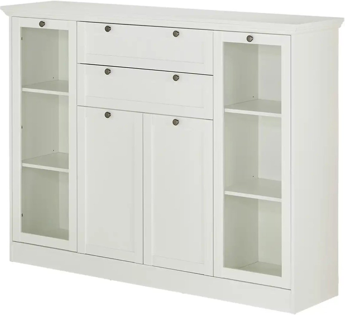 Highboard Laurito ¦ weiß ¦ Maße (cm): B: 160 H: 120 T: 40.0 Kommoden & Sideboards > Highboards - Höffner