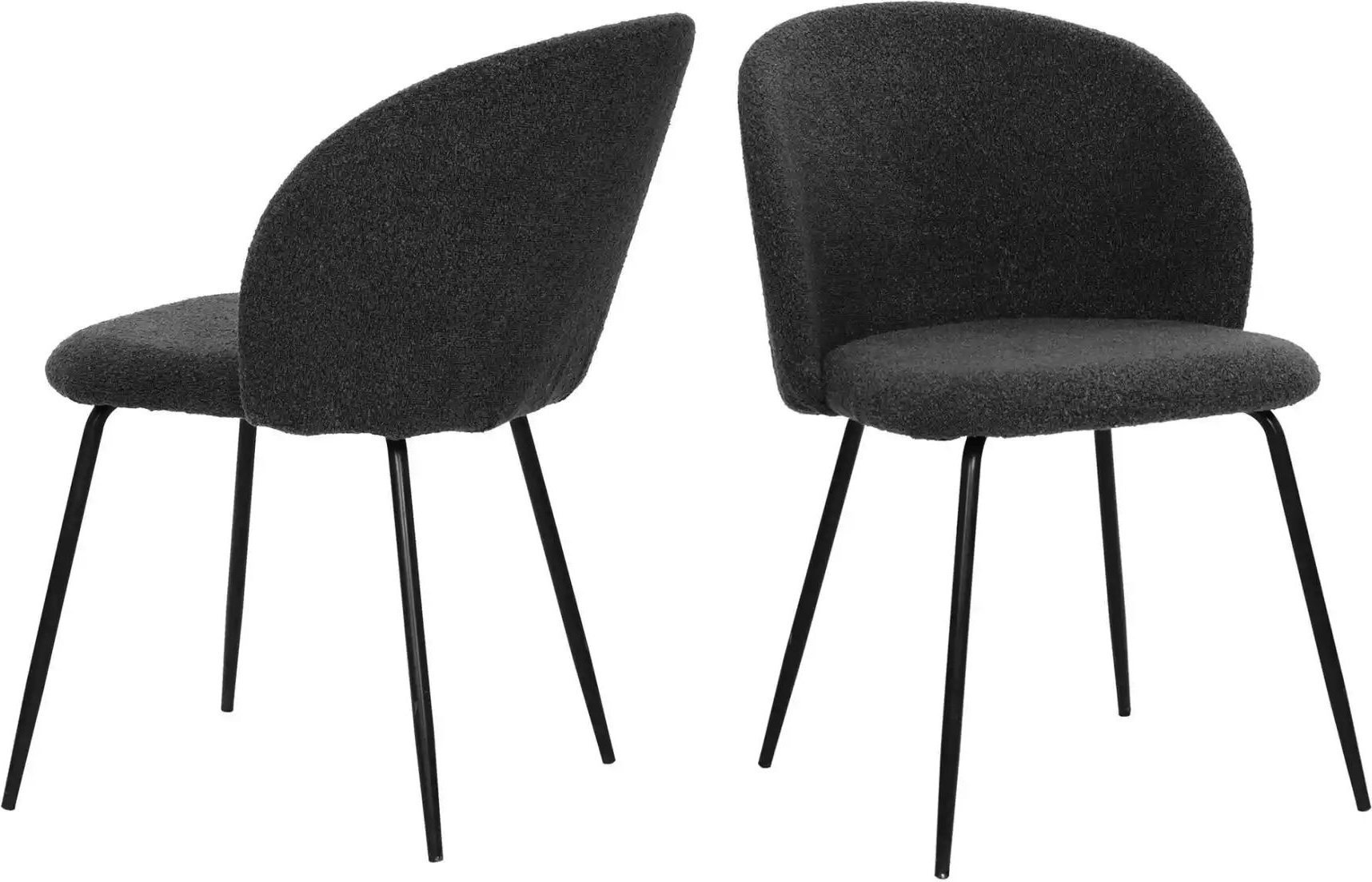 Stuhl 2er-Set ¦ schwarz ¦ Maße (cm): B: 60 H: 78 Stühle > Polsterstühle - Höffner