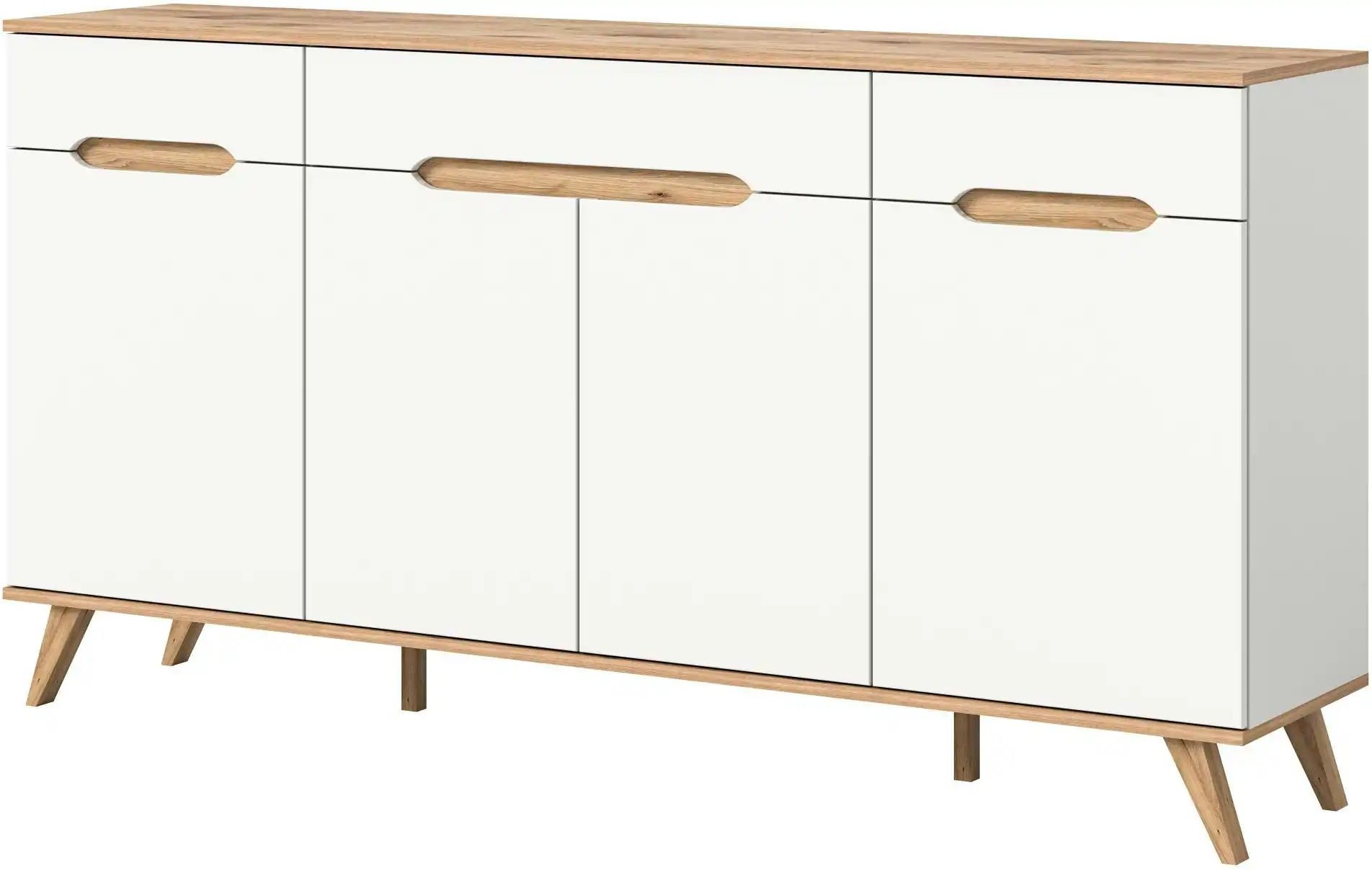 Sideboard Torso ¦ weiß ¦ Maße (cm): B: 185 H: 95 T: 40.0 Kommoden & Sideboards > Sideboards - Höffner