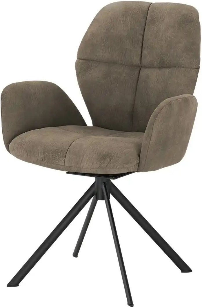 Wohnwert Polsterstuhl Luisa ¦ braun ¦ Maße (cm): B: 62 H: 90 T: 60.0 Stühle > Esszimmerstühle > Esszimmerstühle mit Arm...