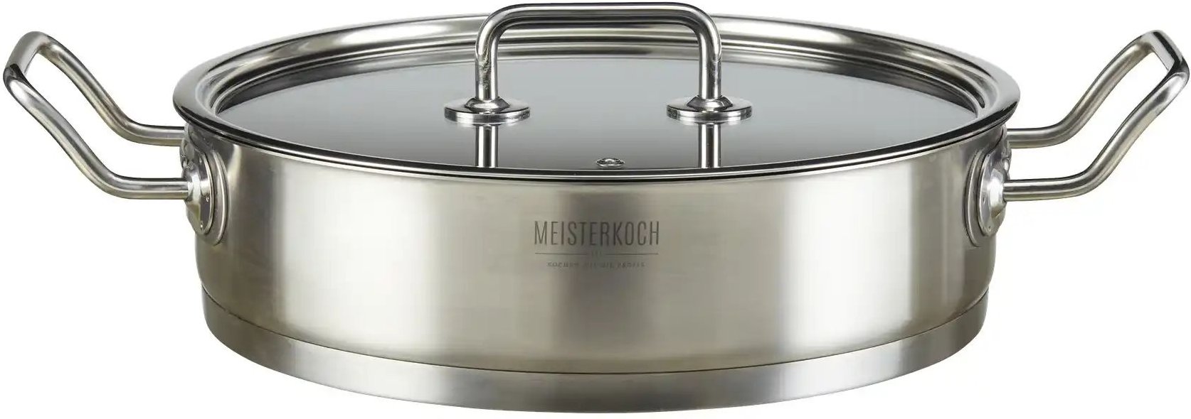 Meisterkoch Servierpfanne 28 cm MODUS ¦ silber ¦ Edelstahl ¦ Maße (cm): H: 7 Ø: 28 Töpfe & Pfannen & Zubehör > Pfannen...