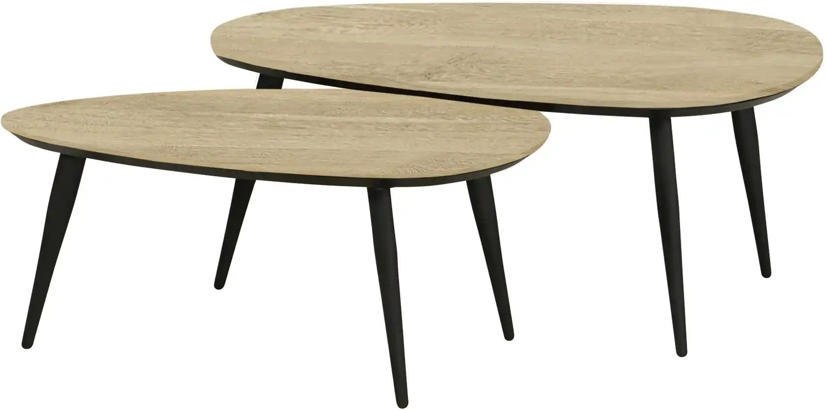 uno Couchtisch 2er-Set XL Dortmund ¦ holzfarben Tische > Couchtische > Couchtische andere Formen - Höffner