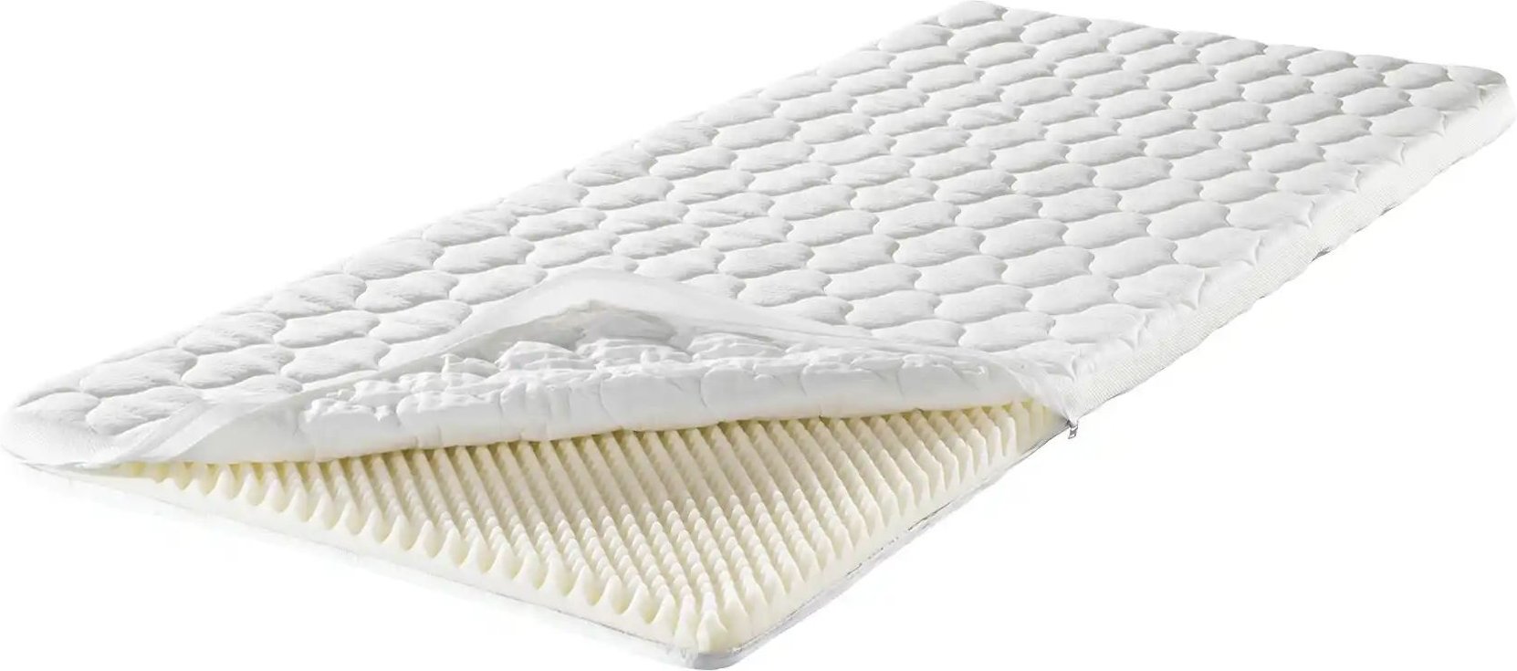 Dreamer eXpress Schaumstofftopper Flexo ¦ weiß ¦ Maße (cm): B: 140 H: 4 T: 200.0 Matratzen & Zubehör > Matratzen-Topper...