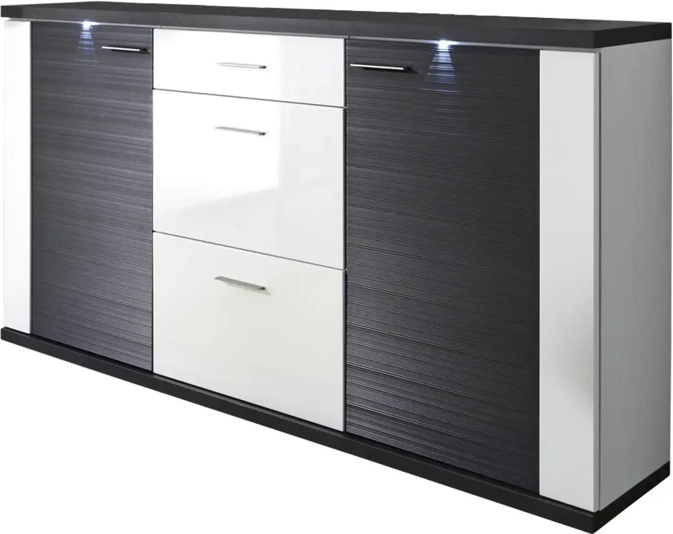 Thumbnail - uno Sideboard Titan ¦ grau ¦ Maße (cm): B: 194 H: 108 T: 42.0 Kommoden & Sideboards > Sideboards - Höffner
