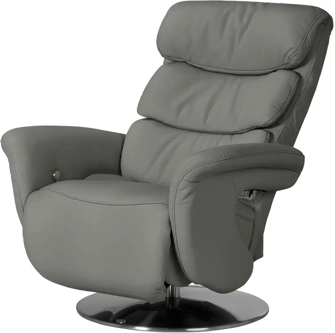 himolla Leder-Relaxsessel Leder 7628 ¦ grau ¦ Maße (cm): B: 83 H: 109 T: 90.0 Polstermöbel > Sessel > Fernsehsessel - Hö...
