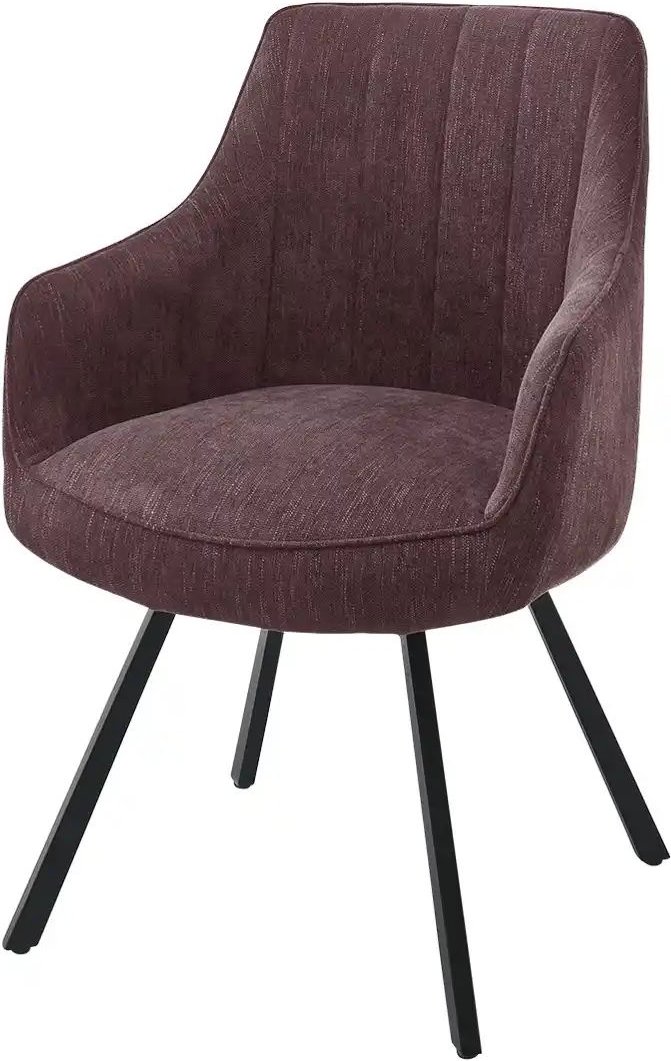 uno Armlehnstuhl drehbar Loro ¦ rot ¦ Maße (cm): B: 60 H: 87 T: 61.0 Stühle > Esszimmerstühle > Esszimmerstühle mit Arml...