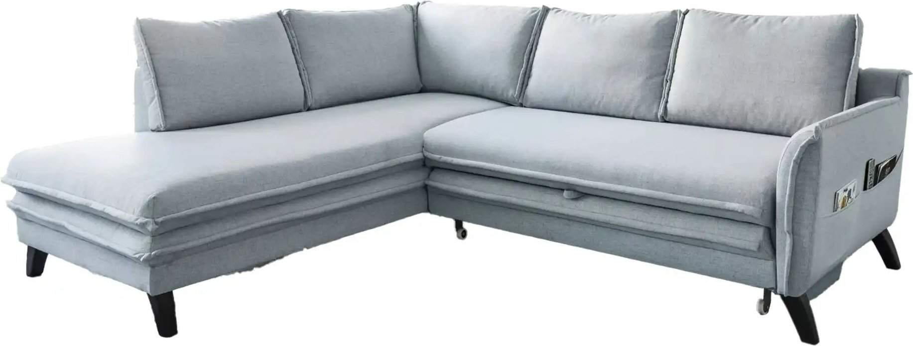 Miuform Ecksofa mit Schlaffunktion Charming Charlie ¦ grau ¦ Maße (cm): B: 234 H: 90 Polstermöbel > Sofas > Ecksofas - H...