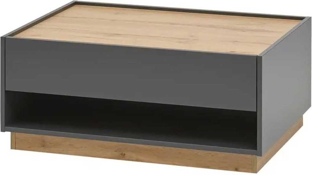 Couchtisch mit Stauraum Cande ¦ grau ¦ Maße (cm): B: 90 H: 38 Tische > Couchtische > Couchtische rechteckig - Höffner