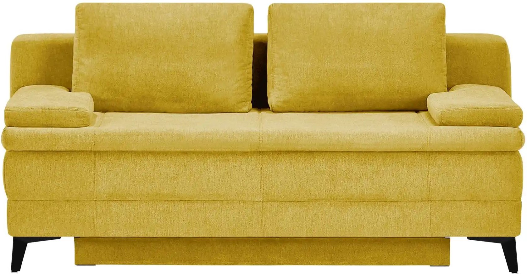 Schlafsofa Boxspring Ciri ¦ gelb ¦ Maße (cm): B: 200 H: 93 T: 107.0 Polstermöbel > Sofas > 2-Sitzer - Höffner
