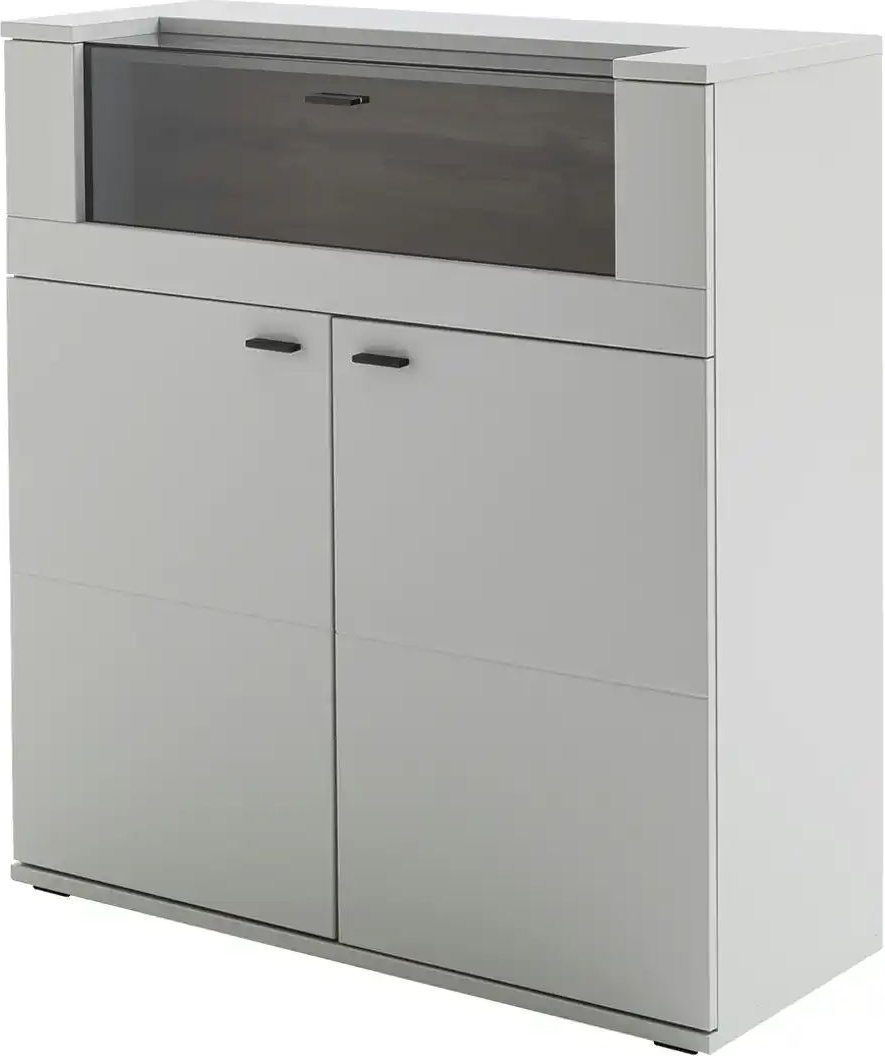 uno Highboard Sarbonne ¦ grau ¦ Maße (cm): B: 110 H: 120 T: 44.0 Kommoden & Sideboards > Highboards - Höffner