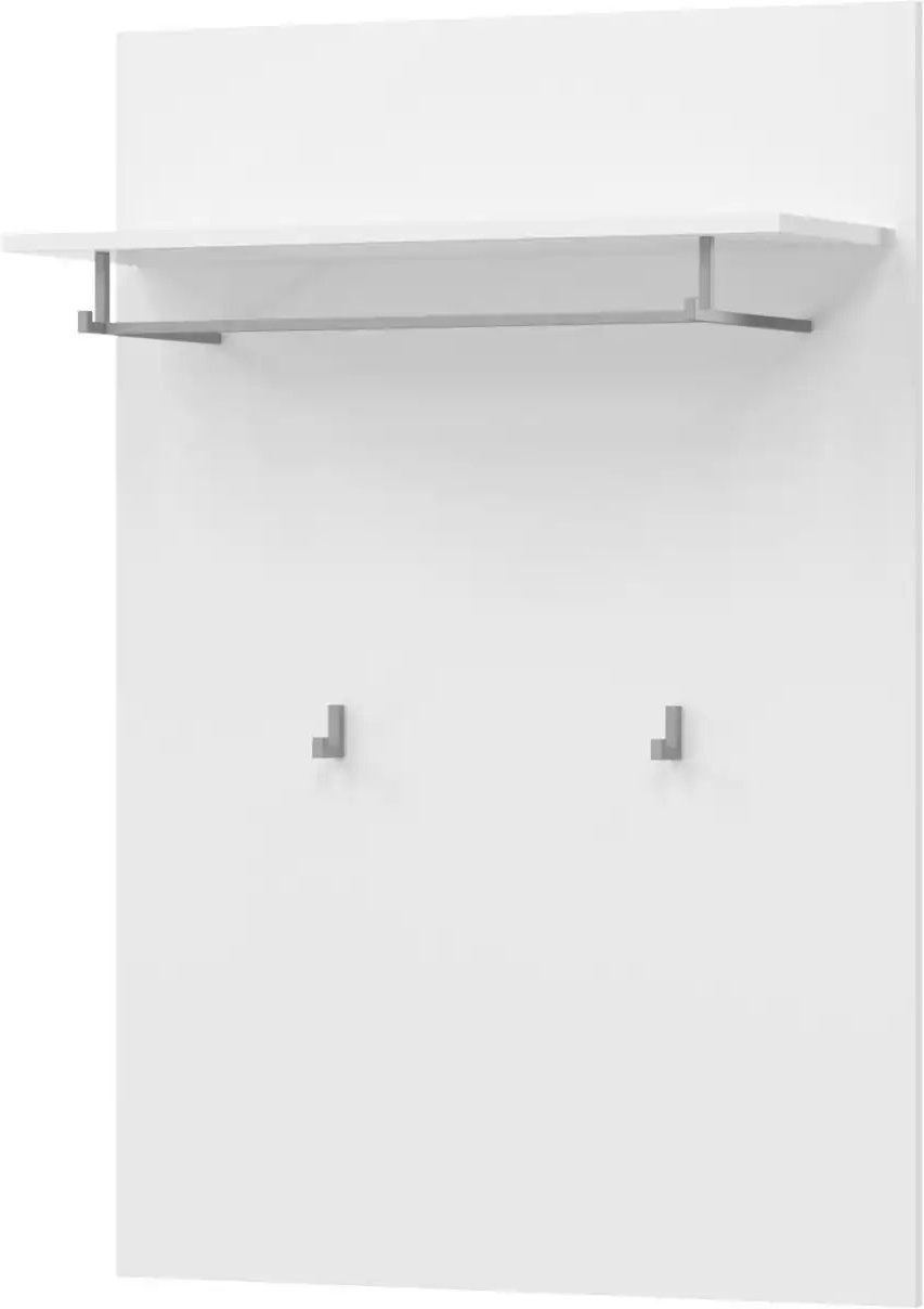 Garderobenpaneel Torino ¦ weiß ¦ Holzwerkstoff ¦ Maße (cm): B: 76 H: 110 T: 27.0 Garderoben & Kleiderstangen > Wandgard...