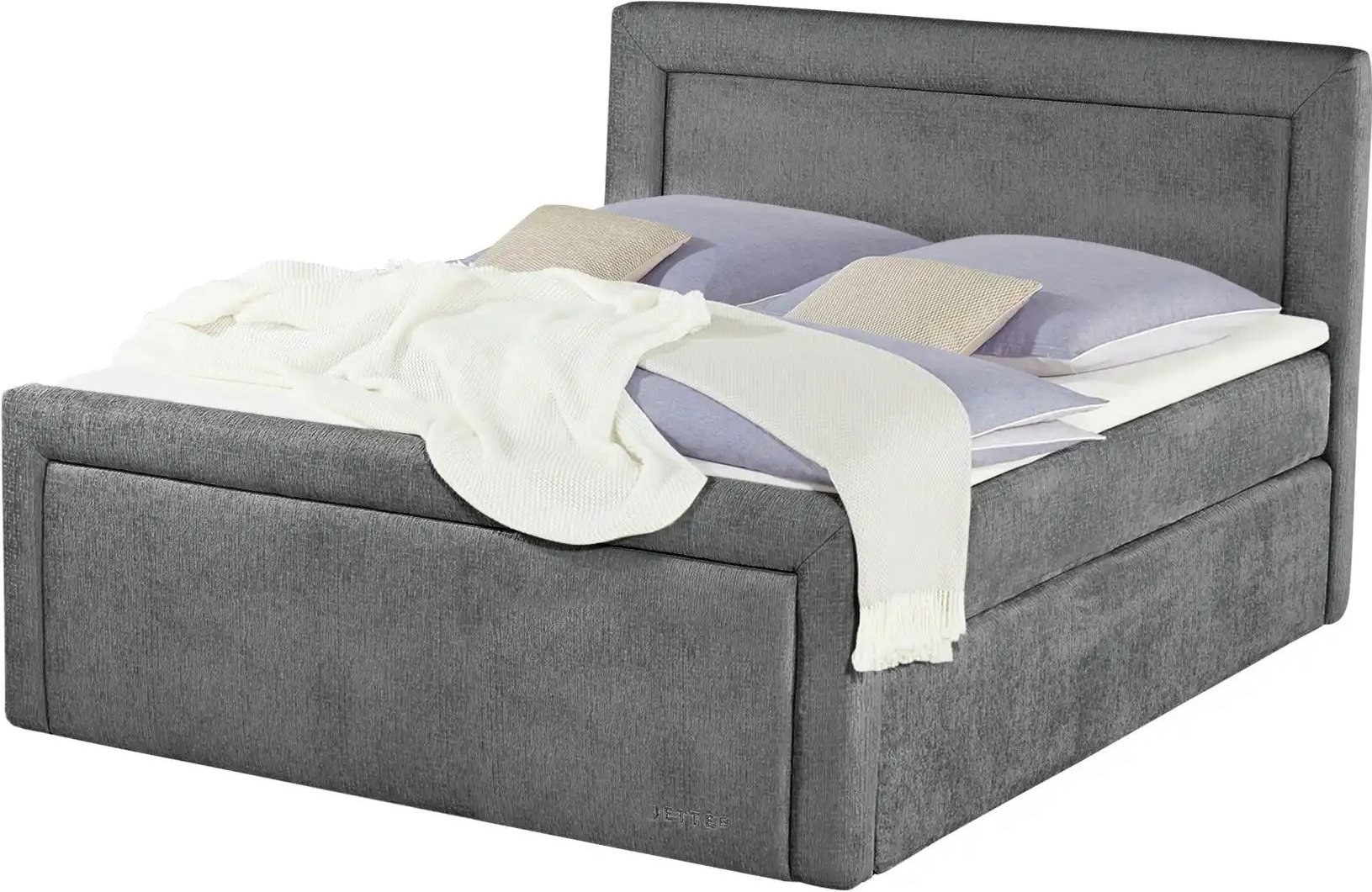 Jette Home Boxspringbett Jette Frame ¦ grau ¦ Maße (cm): B: 184 H: 129 Betten > Boxspringbetten - Höffner