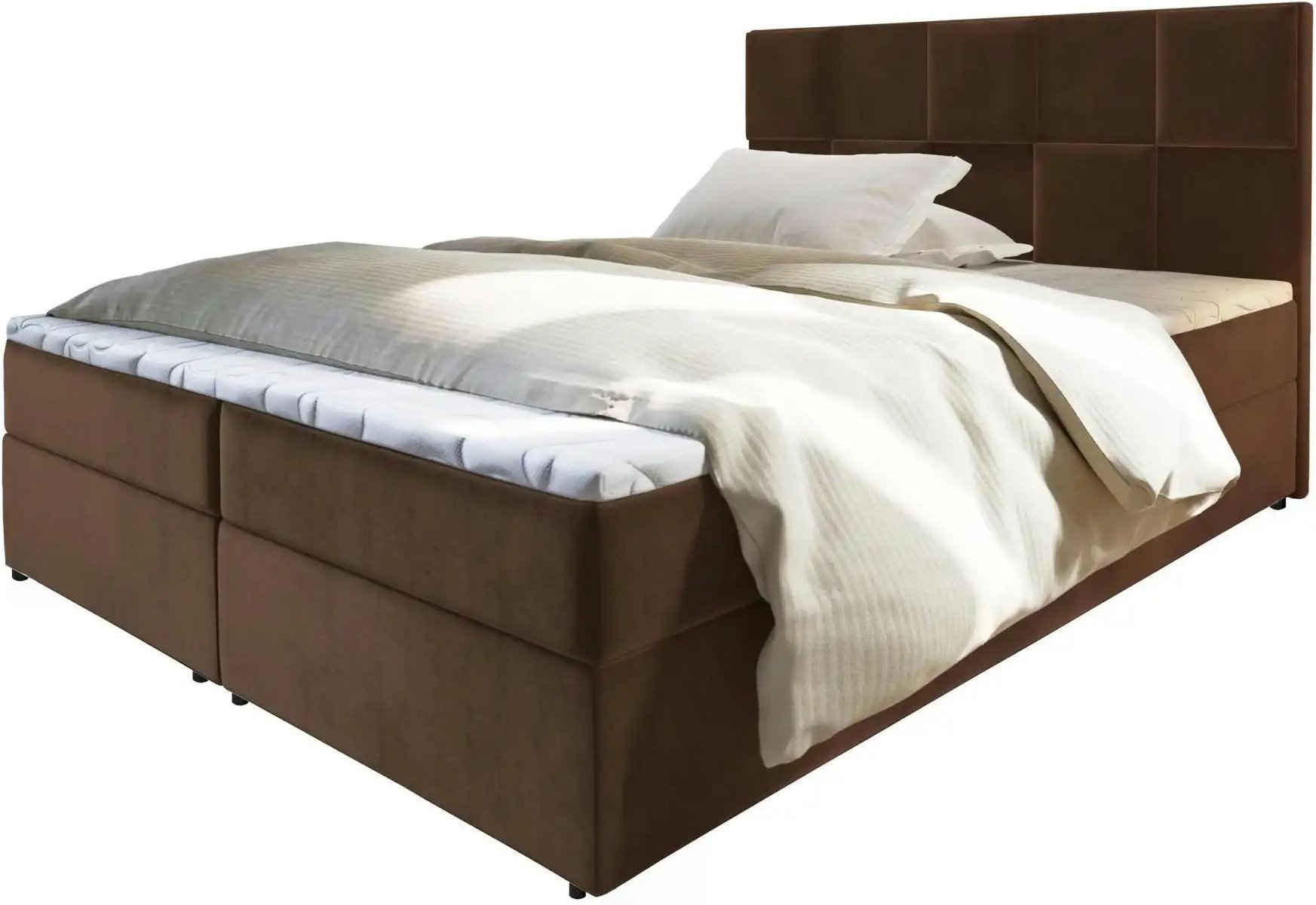 MASSENO Boxbett mit Bettkasten Prata ¦ braun ¦ Maße (cm): B: 180 H: 98 Betten > Polsterbetten - Höffner