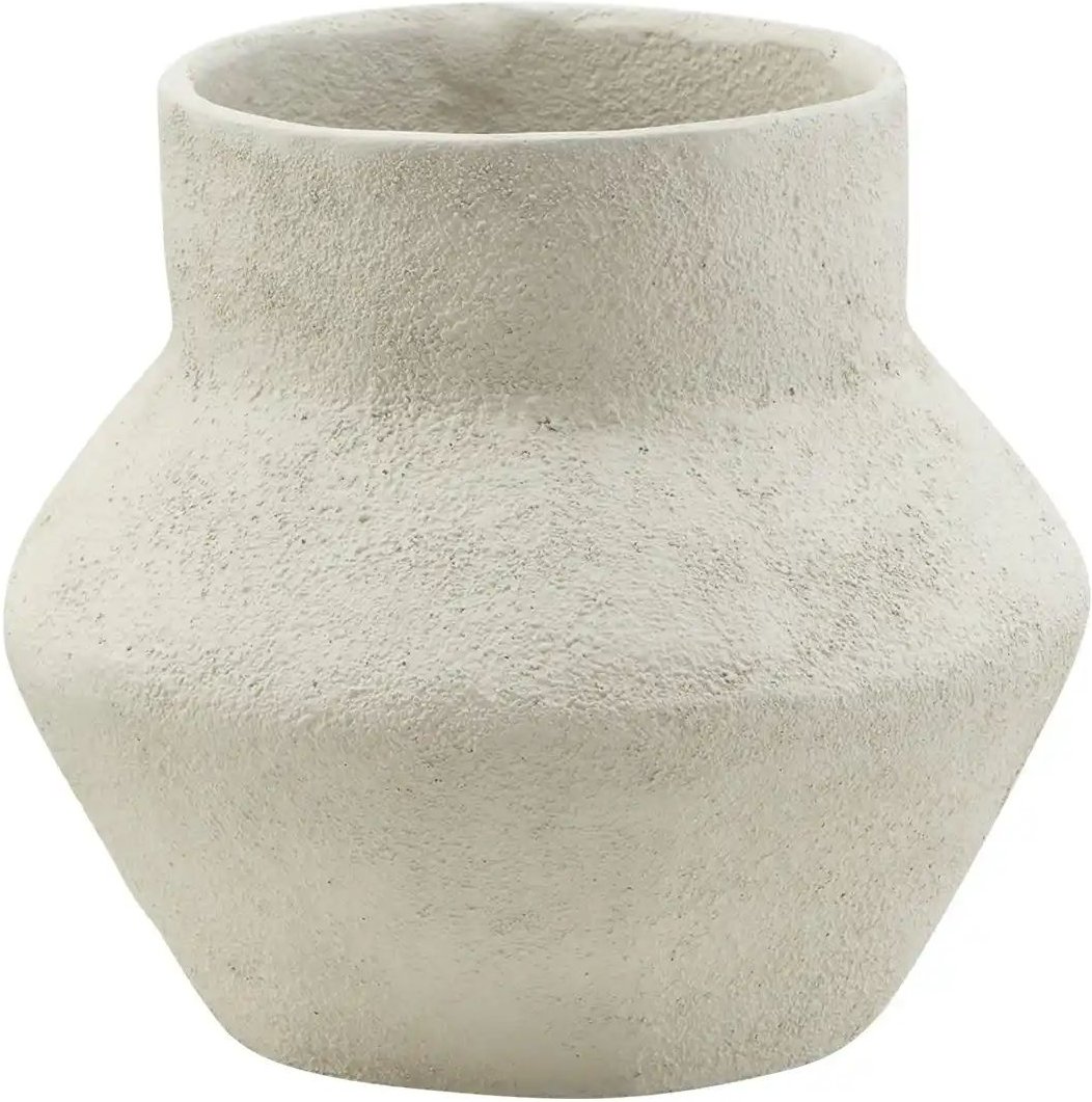 HOME STORY Vase ¦ creme ¦ Aluminium ¦ Maße (cm): B: 19 H: 20 T: 17.0 Accessoires > Vasen - Höffner