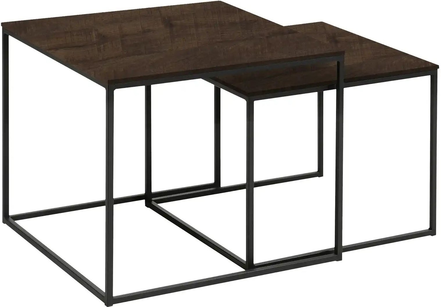 uno Couchtisch 2er Set Simon ¦ holzfarben ¦ Maße (cm): B: 50 H: 43,5 Tische > Couchtische > Couchtische rechteckig - Hö...