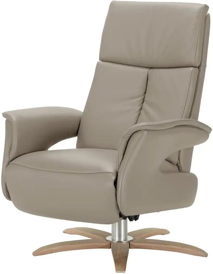 Nils Olsen Relaxsessel aus Leder Lia ¦ grau ¦ Maße (cm): B: 78 H: 108 T: 86.0 Polstermöbel > Sessel > Relaxsessel - Höf...