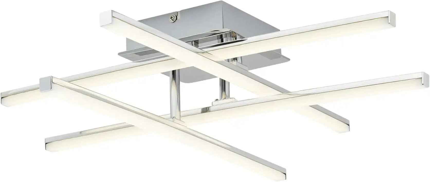 Thumbnail - KHG LED-Deckenleuchte 4-flammig Chrom ¦ silber ¦ Maße (cm): B: 55 H: 13,5 T: 52.5 Lampen & Leuchten > Deckenleuchten...