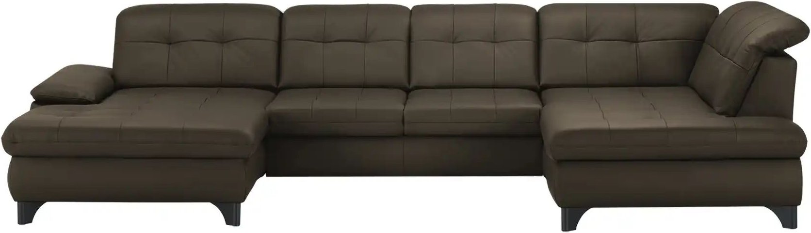 Lounge Collection Wohnlandschaft Leder Jona ¦ braun ¦ Maße (cm): B: 368 H: 100 T: 194.0 Polstermöbel > Sofas > Schlafso...