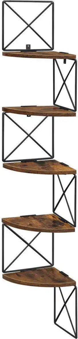 Eckregal Inston ¦ braun ¦ Maße (cm): B: 20 H: 129,4 Regale > Eckregale - Höffner