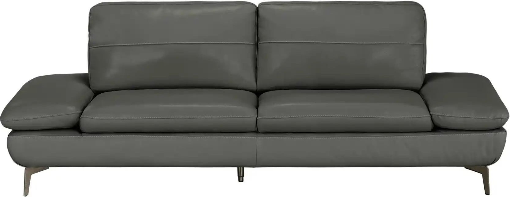 Thumbnail - Wohnwert Ledersofa Amarena ¦ grau ¦ Maße (cm): B: 226 H: 81 T: 96.0 Polstermöbel > Sofas > 3-Sitzer - Höffner