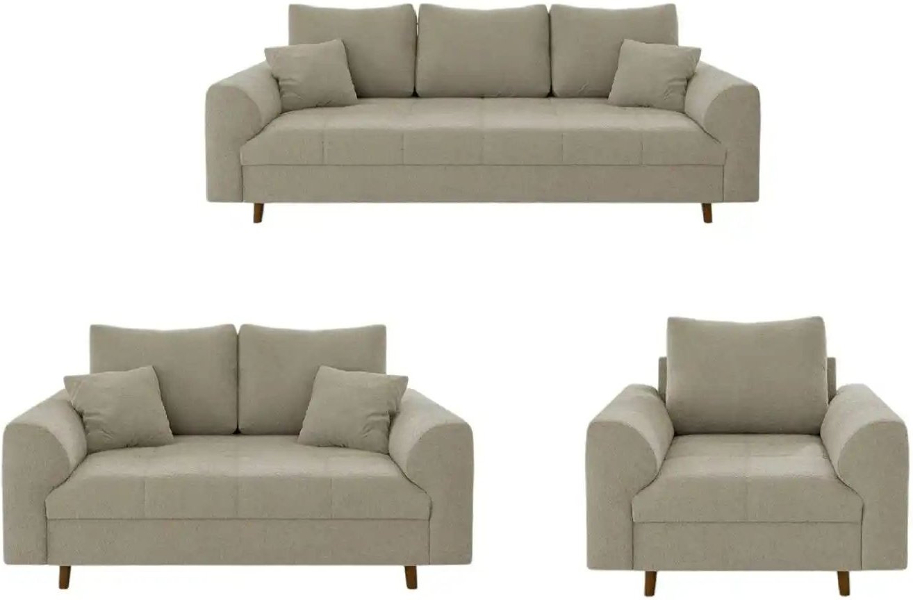 S-STYLE Polstergarnitur 3+2+1 Lars ¦ beige ¦ Maße (cm): B: 210 H: 81 Polstermöbel > Sofas > Sitzgruppen - Höffner