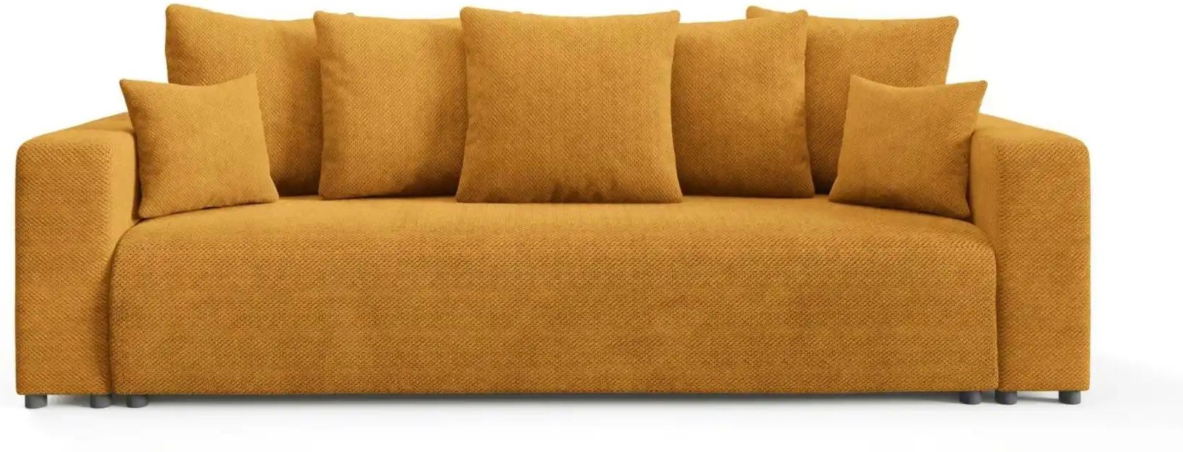Schlafsofa mit Bettkasten Evora ¦ gelb ¦ Maße (cm): B: 247 H: 88 Polstermöbel > Sofas > Einzelsofas - Höffner
