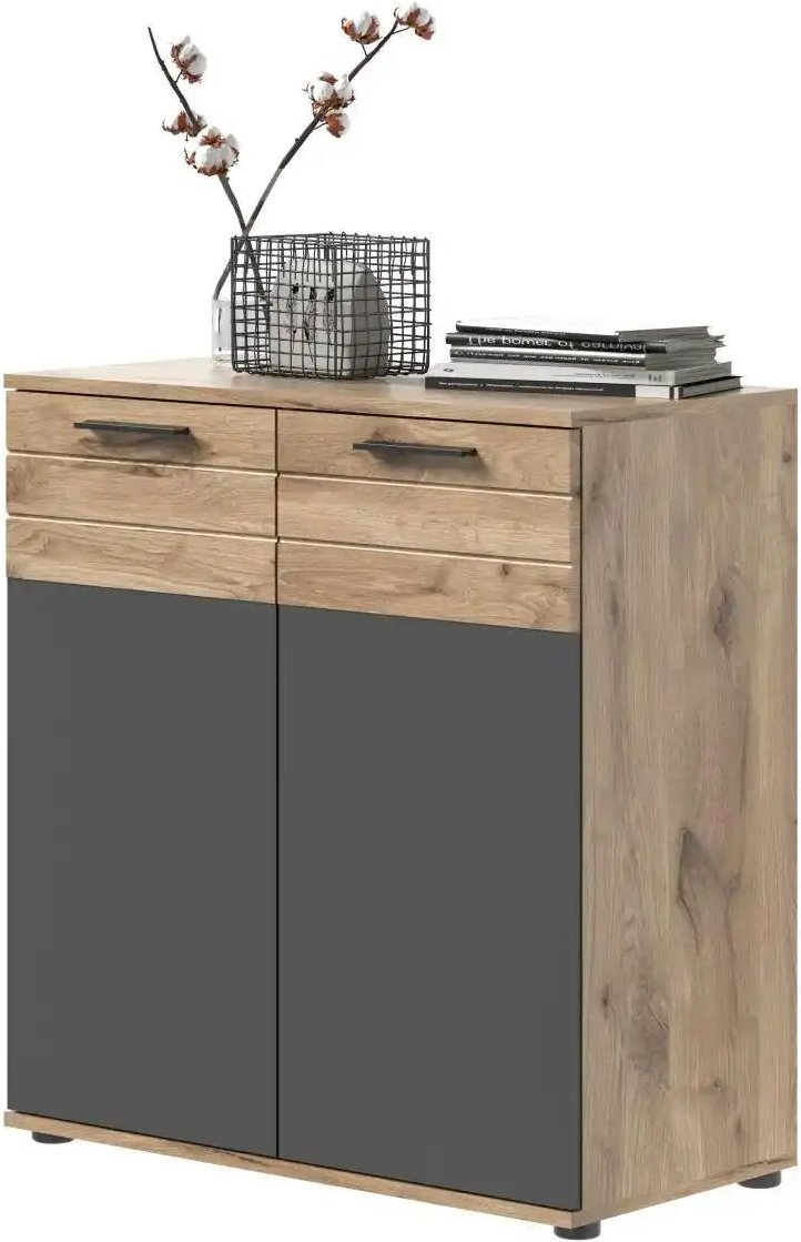 Thumbnail - Kommode Mason ¦ grau ¦ Maße (cm): B: 80 H: 87 T: 40.0 Kommoden & Sideboards > Kommoden - Höffner