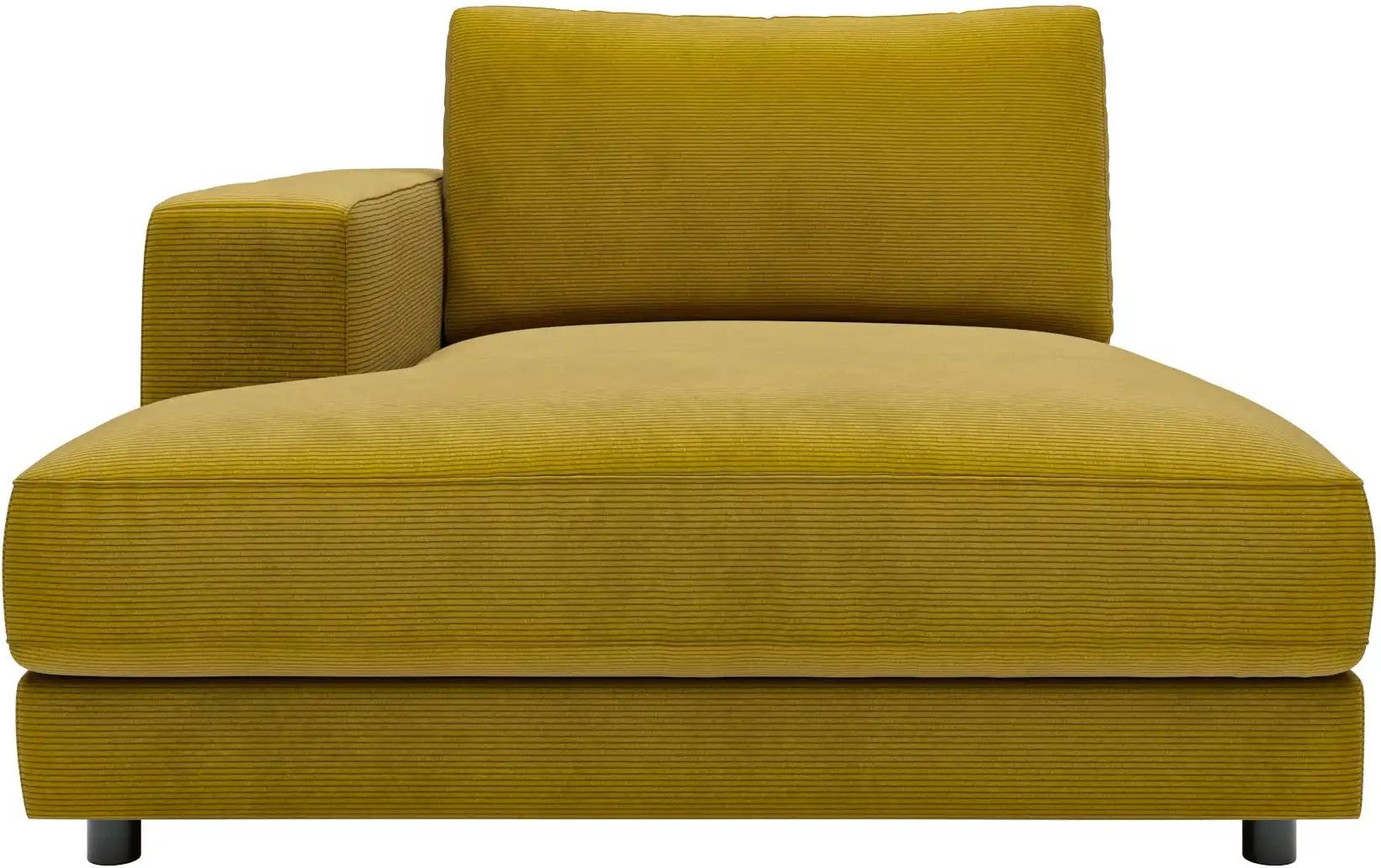 Thumbnail - Jette Home Element Ottomane links in Feincord Sila ¦ grün ¦ Maße (cm): B: 125 H: 85 T: 170.0 Polstermöbel > Sofas > Modu...