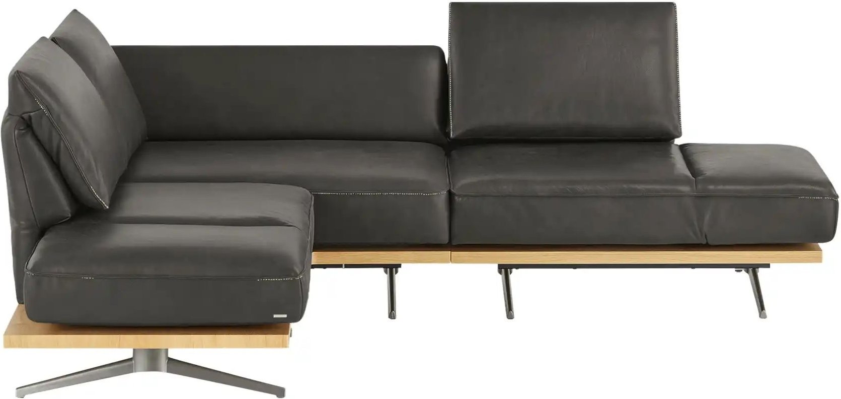 KOINOR Ecksofa Phoenix ¦ schwarz ¦ Maße (cm): B: 253 H: 87 T: 209.0 Polstermöbel > Sofas > Ecksofas - Höffner