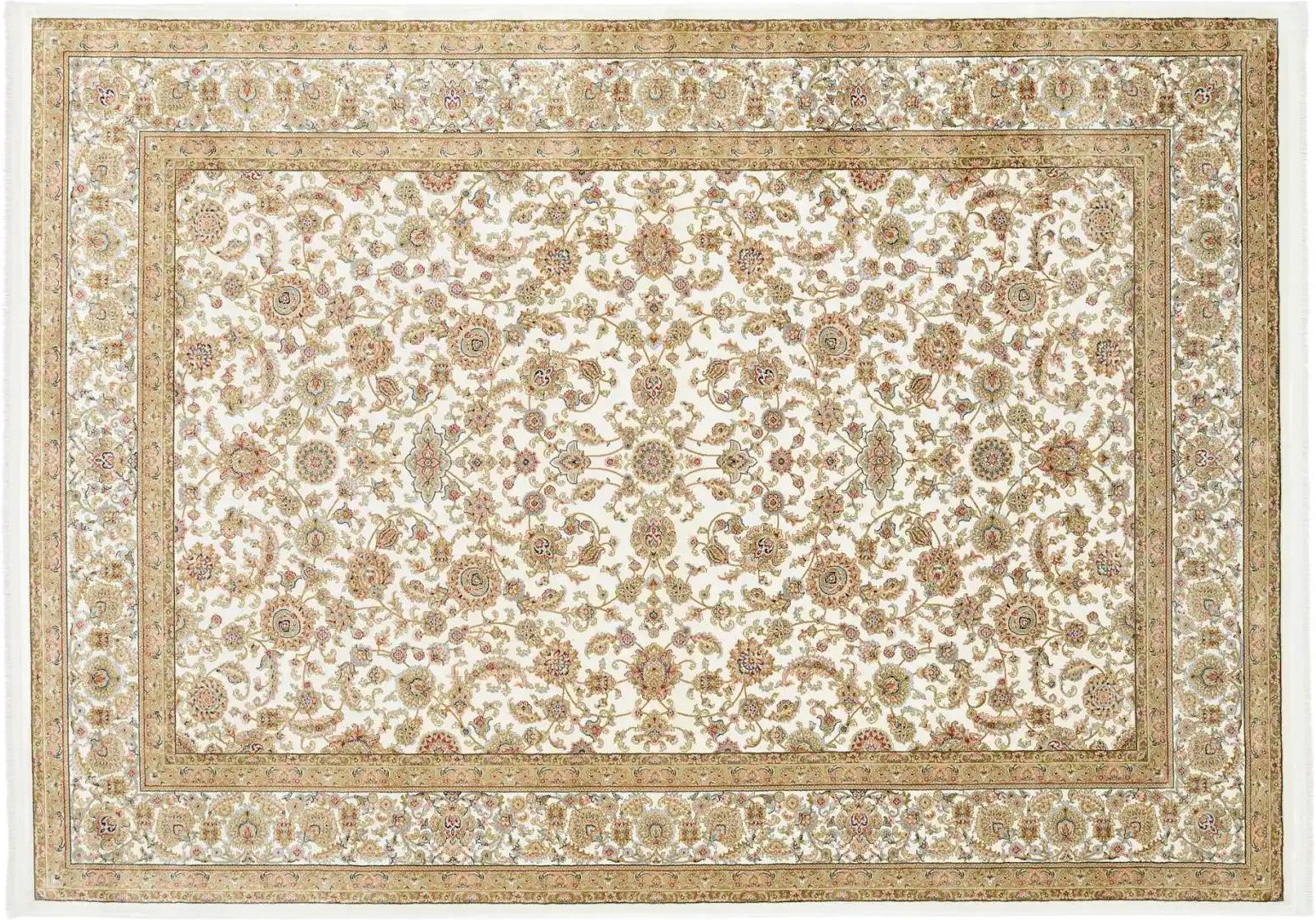 Teppich Aleyna ¦ beige ¦ Viskose ¦ Maße (cm): B: 120 H: 0,6 Teppiche > Orientteppiche - Höffner