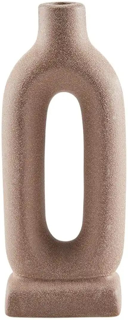 HOME STORY Kerzenhalter ¦ braun ¦ Steinzeug ¦ Maße (cm): B: 6,2 H: 25 Accessoires > Kerzen & Kerzenständer > Kerzenstä...