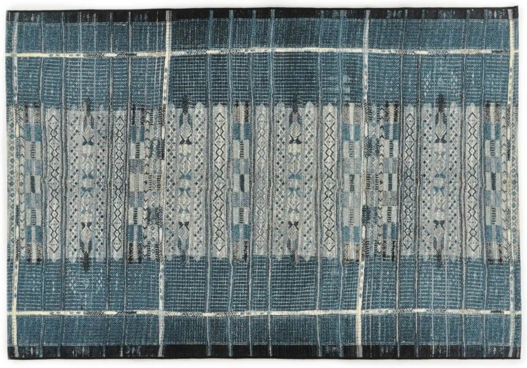 Thumbnail - Gino Falcone In-und Outdoor-Teppich Aurora ¦ blau ¦ Synthetische Fasern ¦ Maße (cm): B: 120 Teppiche > Outdoor Teppiche...