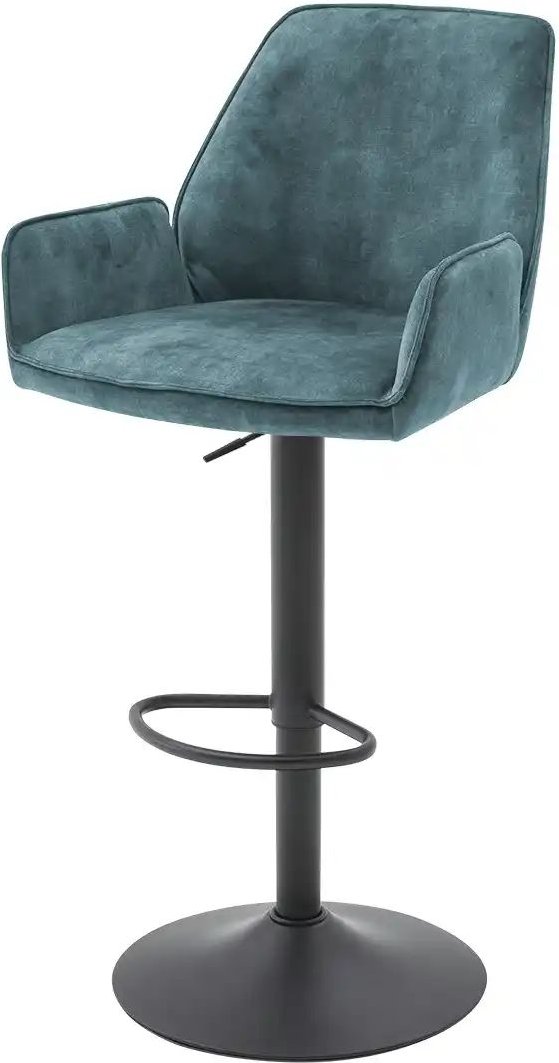 uno Barstuhl Ramina ¦ türkis/petrol ¦ Maße (cm): B: 52 T: 51.0 Polstermöbel > Hocker > Barhocker - Höffner