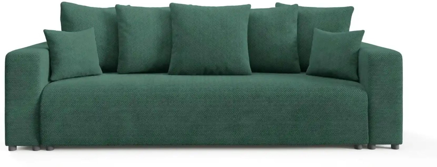 Schlafsofa mit Bettkasten Evora ¦ grün ¦ Maße (cm): B: 247 H: 88 Polstermöbel > Sofas > Einzelsofas - Höffner