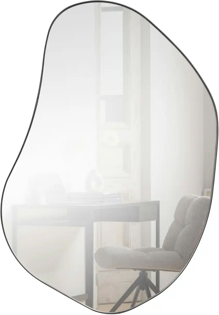 WOOOD Spiegel ¦ schwarz ¦ Metall,Glas ¦ Maße (cm): B: 70 H: 100 Accessoires > Spiegel - Höffner