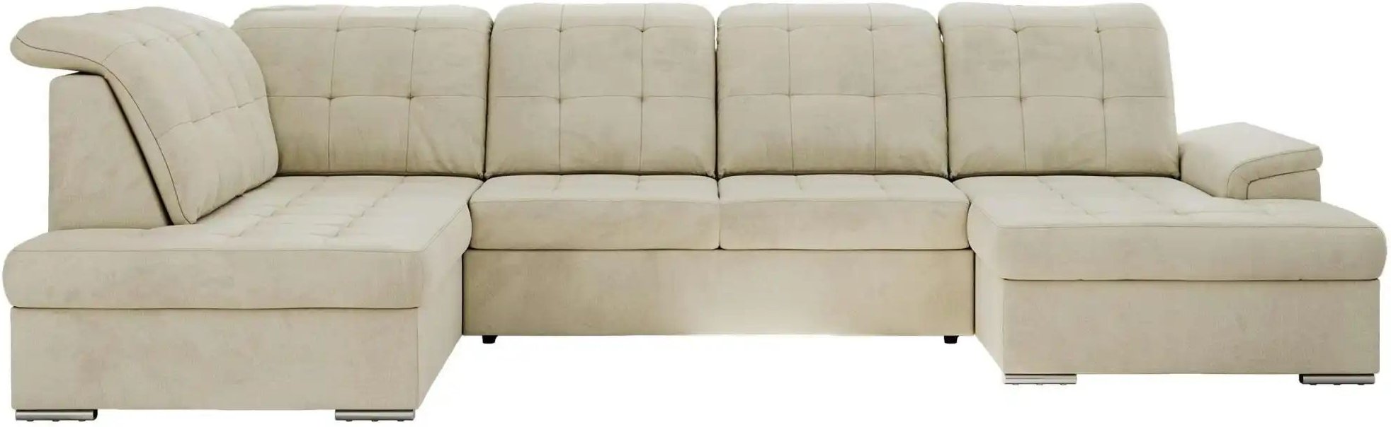 Wohnlandschaft mit Schlaffunktion Madrito ¦ beige ¦ Maße (cm): B: 323 H: 89 Polstermöbel > Sofas > Wohnlandschaften - Hö...