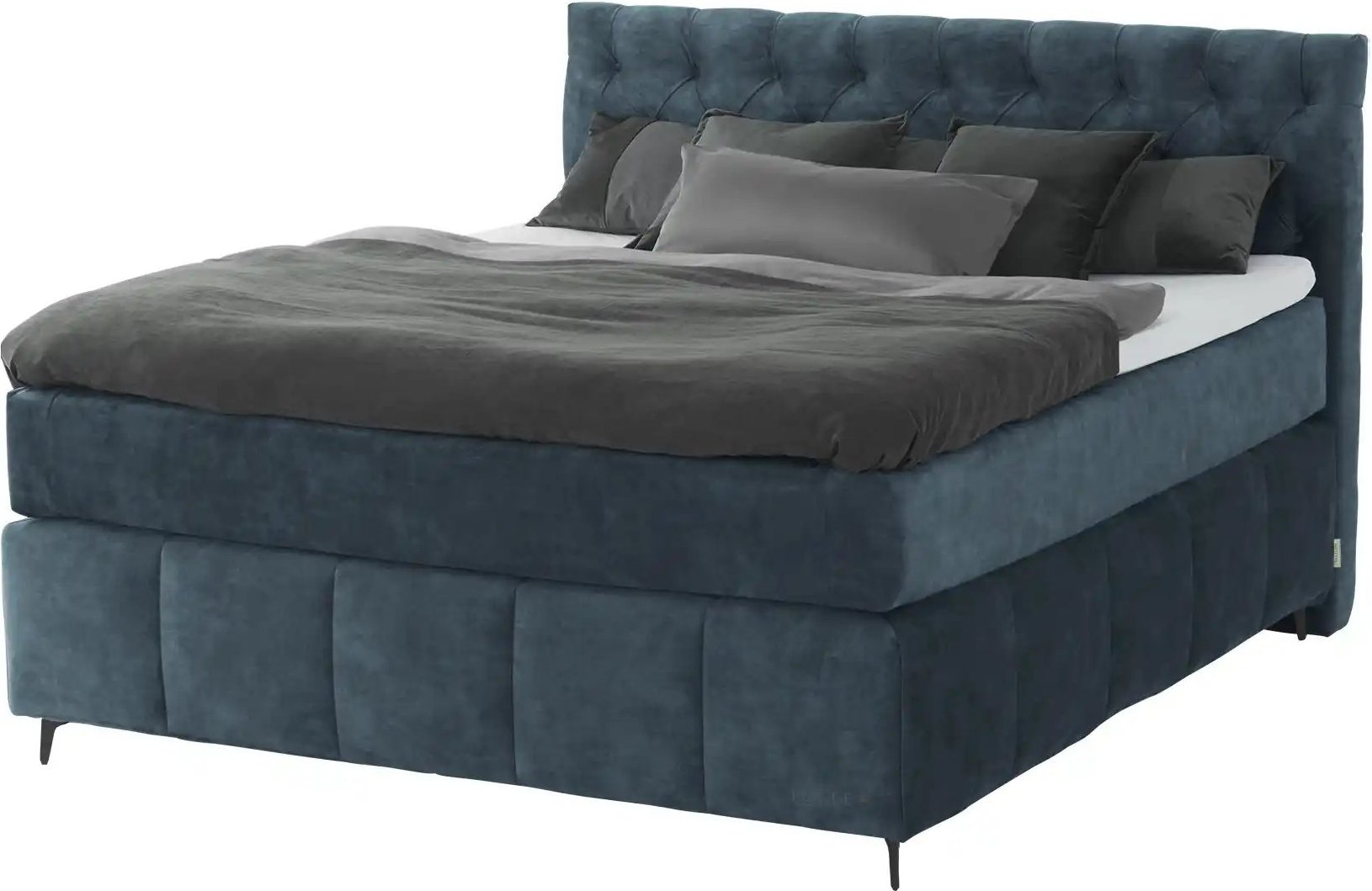Jette Home Boxspringbett Glam New ¦ blau ¦ Maße (cm): B: 162 H: 132,5 Betten > Boxspringbetten - Höffner
