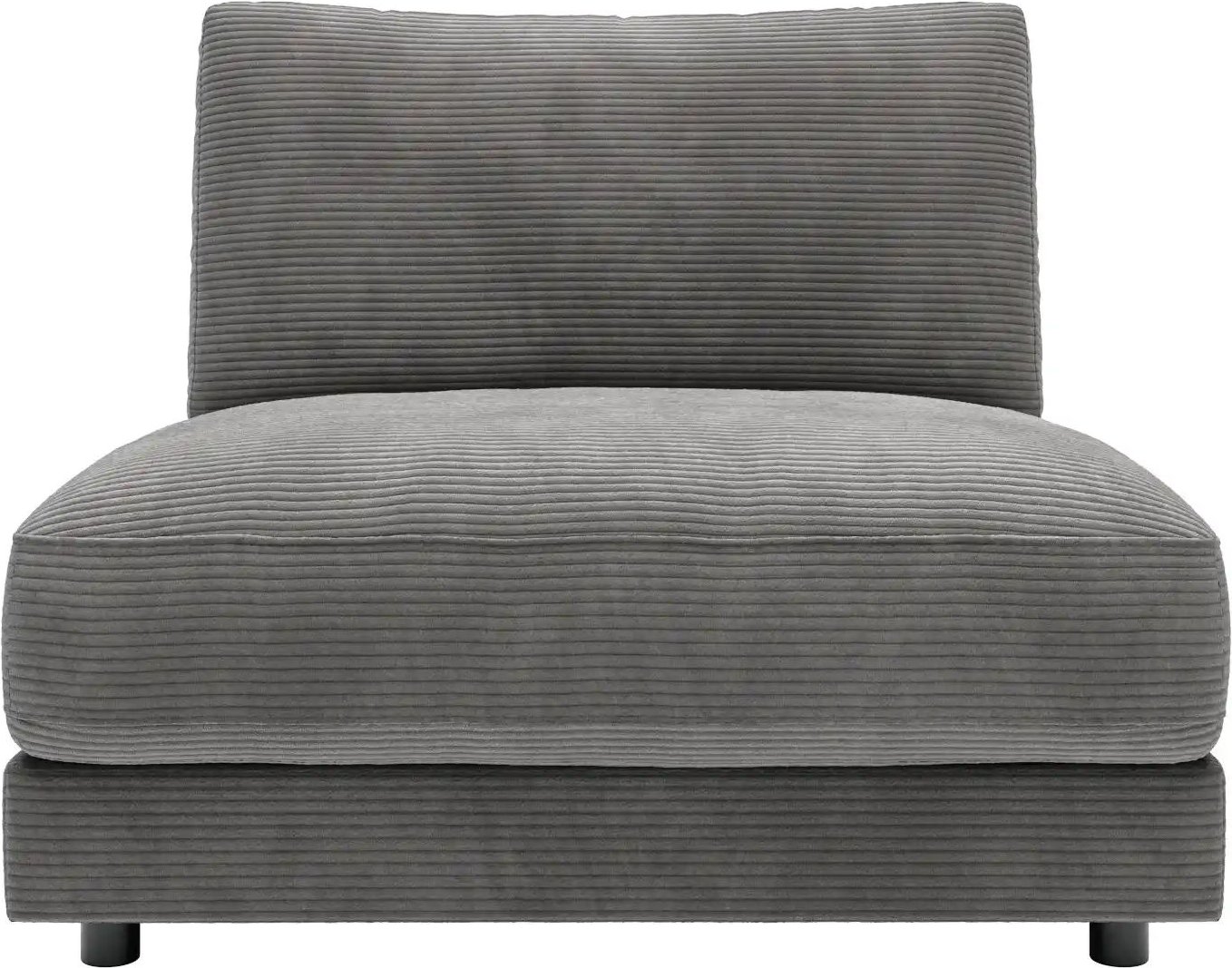 Jette Home Element Einsitzer ohne Armlehne in Cord Sila ¦ grau ¦ Maße (cm): B: 100 H: 85 T: 127.0 Polstermöbel > Sofas >...