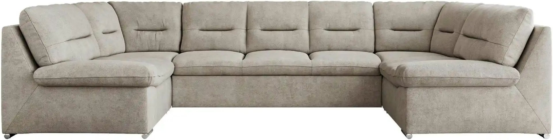 Wohnlandschaft mit Schlaffunktion Comodo ¦ beige ¦ Maße (cm): B: 340 H: 93 Polstermöbel > Sofas > Wohnlandschaften - Höf...