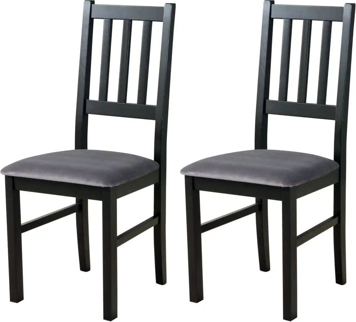 Esszimmerstuhl 2er-Set ¦ schwarz ¦ Maße (cm): B: 43 H: 94 Stühle > Küchenstühle > Polster Küchenstühle - Höffner