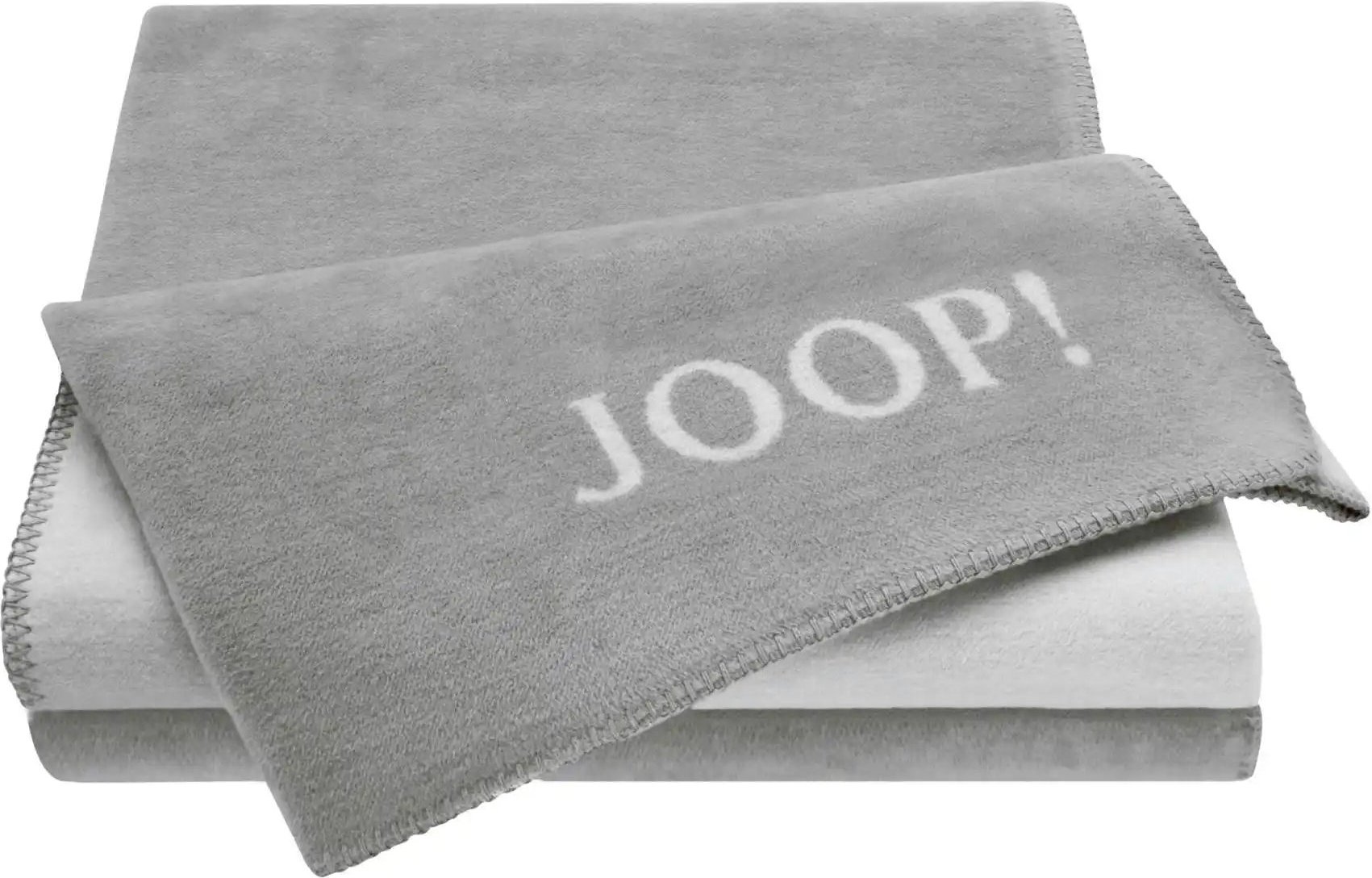 JOOP! Wohndecke Uni Doubleface   ¦ grau ¦ Baumwollmischgewebe ¦ Maße (cm): B: 150 H: 1 Dekokissen & Decken > Kuscheldeck...