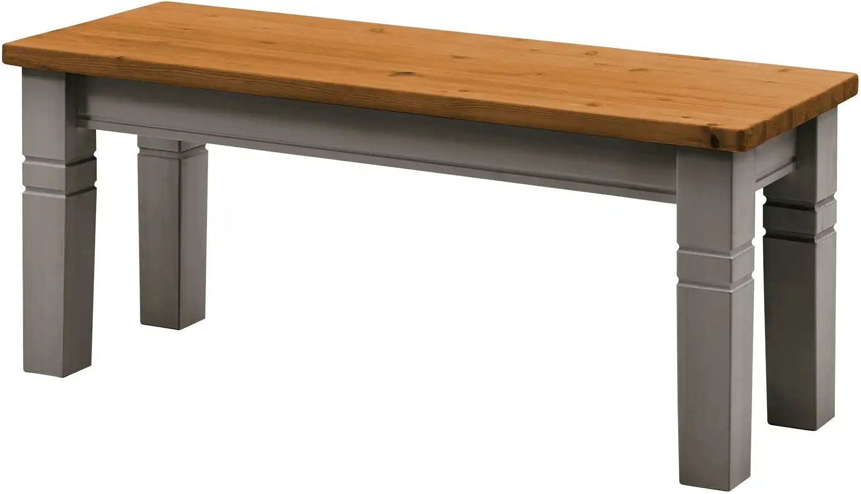 maison bleue Sitzbank massiv Florian ¦ grau ¦ Maße (cm): B: 40 H: 46 Bänke > Einzelbänke - Höffner