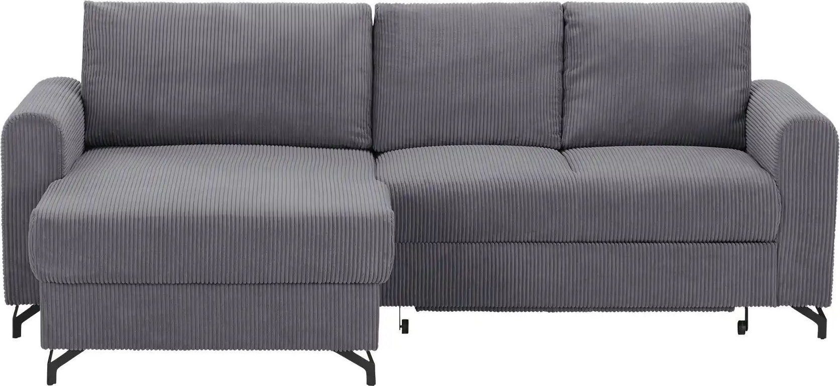 uno Ecksofa Cord Latina ¦ grau ¦ Maße (cm): B: 232 H: 110 T: 156.0 Polstermöbel > Sofas > Ecksofas - Höffner