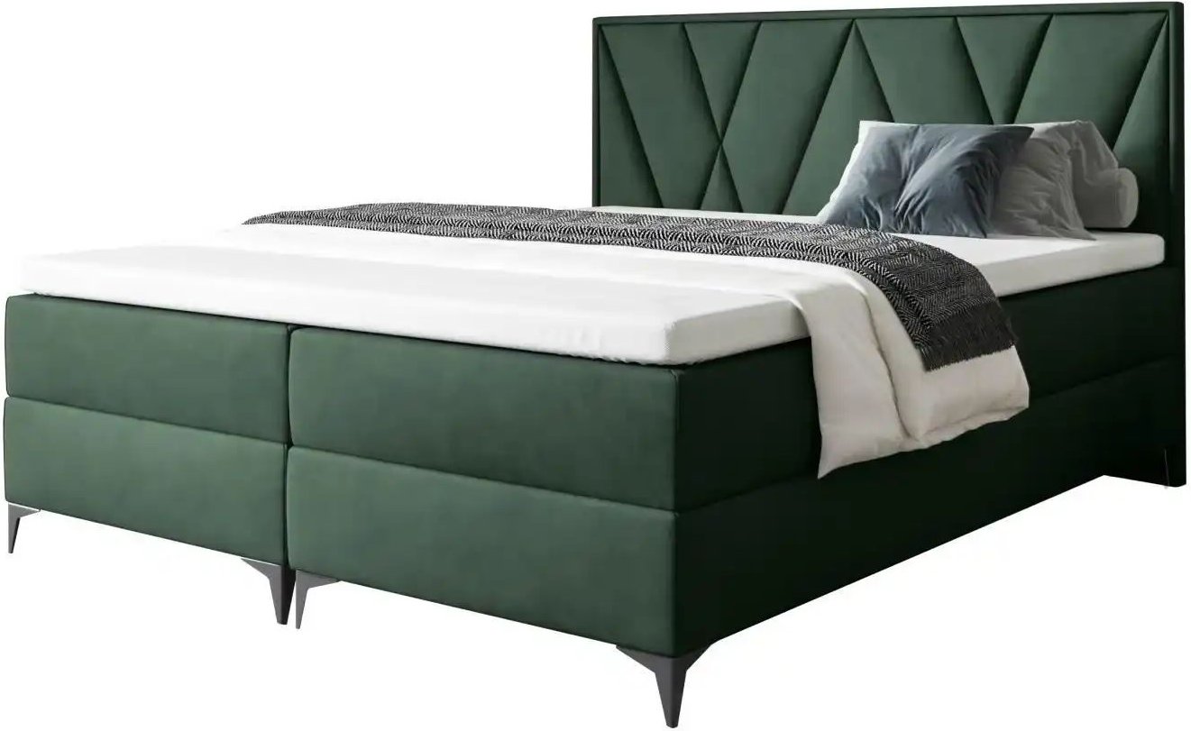 Boxbett mit Bettkasten Vella ¦ grün ¦ Maße (cm): B: 180 H: 110 Betten > Komfortbetten - Höffner