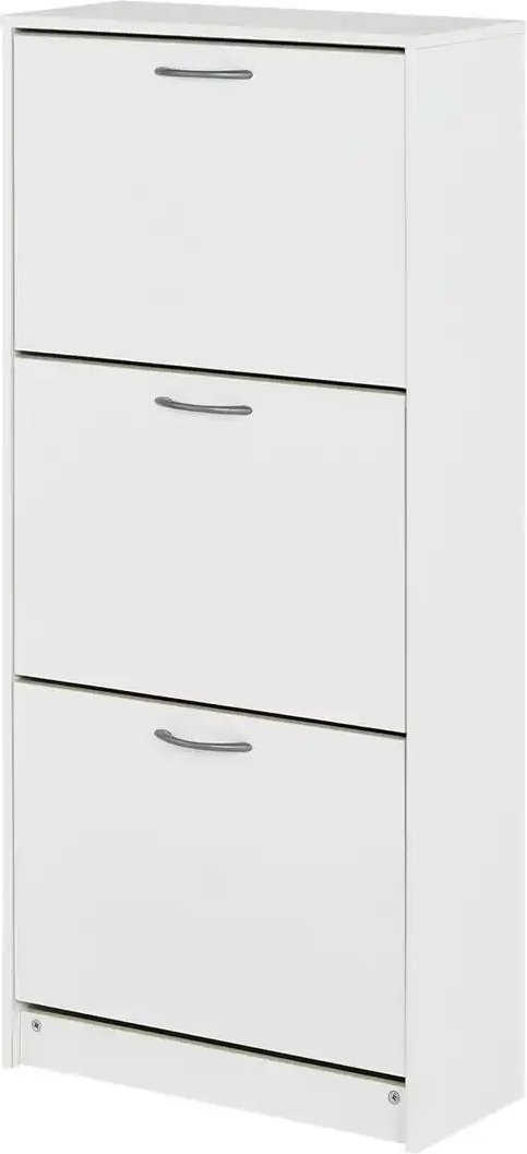 Schuhschrank Mandello ¦ weiß ¦ Maße (cm): B: 58 H: 123,5 T: 25.0 Garderoben & Kleiderstangen > Garderoben Schuhschränke...